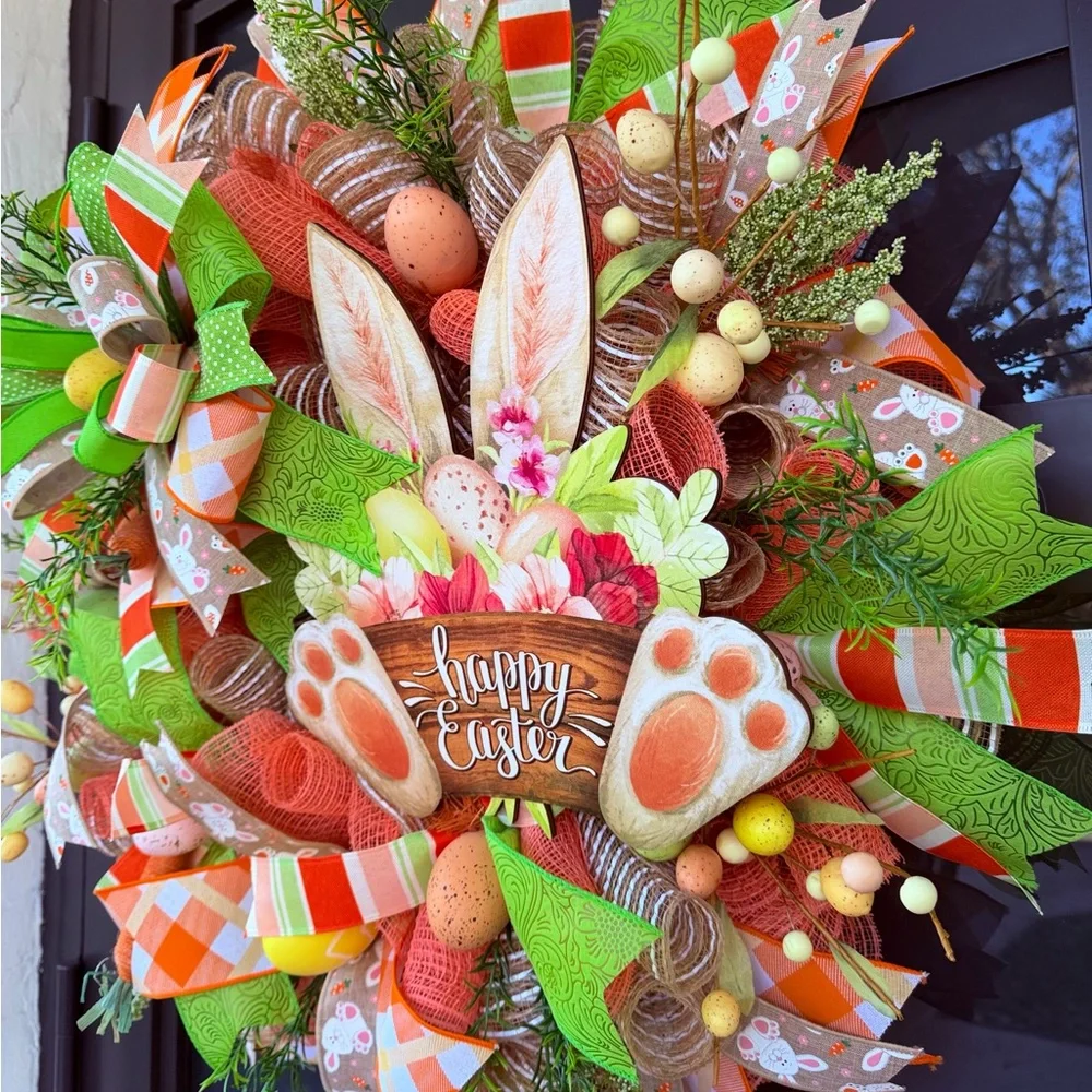 Happy Easter Wreath 🥕🐇